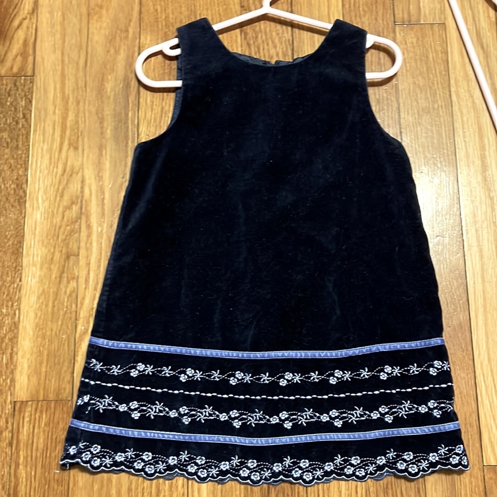 Talbots 2T blue velvet dress